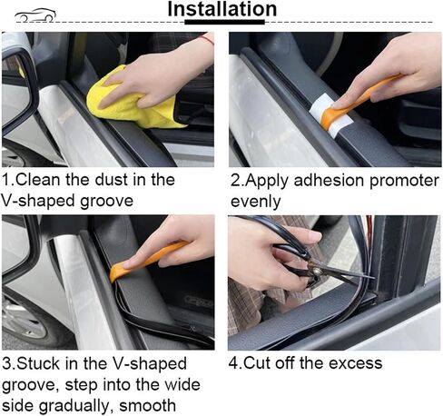 v type car car closp seal seal strip auto rubber sealing malastic love loase trim trim for (4m) in Saudi Arabia