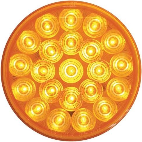 Optronics - SLL43AB2-4in. Rnd Strobe 24 Diode Func 2 Amber - (حزمة 1) in Saudi Arabia