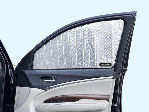 النافذة الجانبية المقعد الأمامي العاكس Sunshade Custom Fit لعام 2014 2015 2015 2017 2018 2019 2020 2021 Acura MDX SUV ، قاعدة ، رياضة ، هايبرد ، A-spec ، UV Sun Protections (مجموعة من 2) in Kuwait