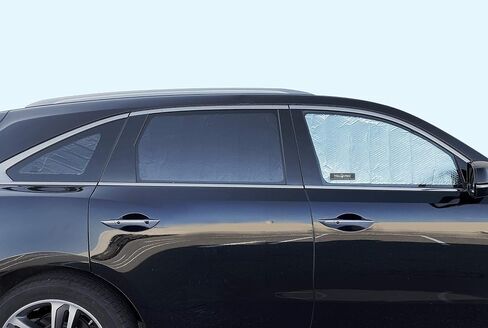 Side Window Front Seat Reflective Sunshade Custom Fit for 2014 2015 2016 2017 2018 2019 2020 2021 Acura MDX SUV, Base, Sport, Hybrid, A-Spec, UV Sun Protection Accessories (Set of 2) in Saudi Arabia