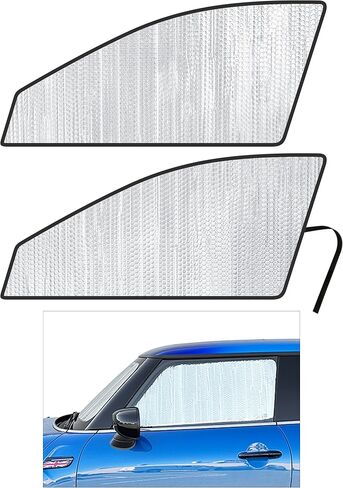 نافذة جانبية المقعد الأمامي Sunshade (مجموعة من 2) ملائمة مخصصة لعام 2014 2015 2016 2017 2018 2019 2020 2021 2022 2023 2024 Mini Hardtop 2 Door in Saudi Arabia