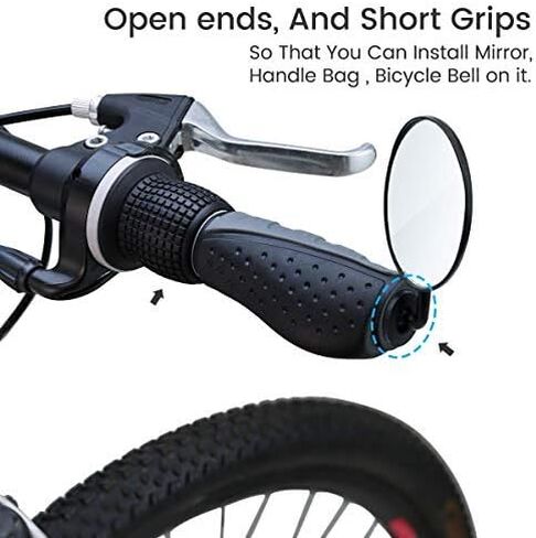 مقابض دراجة PRUNUS، مقابض دراجة 22 مم / مقابض مريحة مع تصميم قفل مزدوج من الألومنيوم، مقابض مقود دراجة عالمية للدراجات الجبلية MTB، الدراجة الكهربائية، BMX، الدراجة القابلة للطي إلخ. in Kuwait