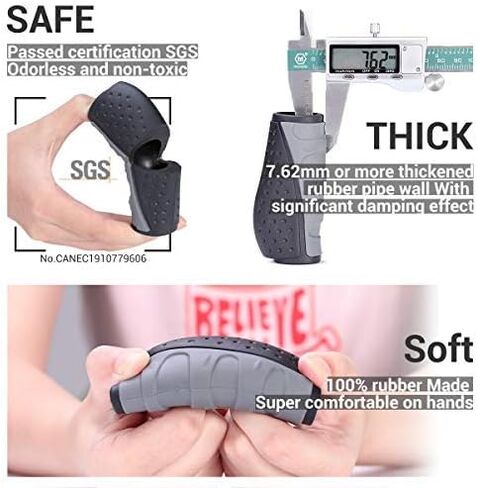 مقابض دراجة PRUNUS، مقابض دراجة 22 مم / مقابض مريحة مع تصميم قفل مزدوج من الألومنيوم، مقابض مقود دراجة عالمية للدراجات الجبلية MTB، الدراجة الكهربائية، BMX، الدراجة القابلة للطي إلخ. in Kuwait