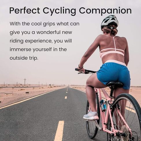 مقابض دراجة PRUNUS، مقابض دراجة 22 مم / مقابض مريحة مع تصميم قفل مزدوج من الألومنيوم، مقابض مقود دراجة عالمية للدراجات الجبلية MTB، الدراجة الكهربائية، BMX، الدراجة القابلة للطي إلخ. in Kuwait