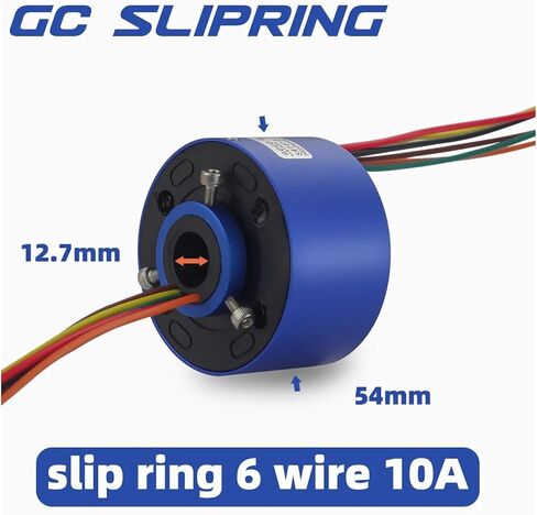 Slip Ring Hole Conductive Slip Ring Through Hole 12.7mm6 10A Slip Ring Brush Collector Ring in Saudi Arabia