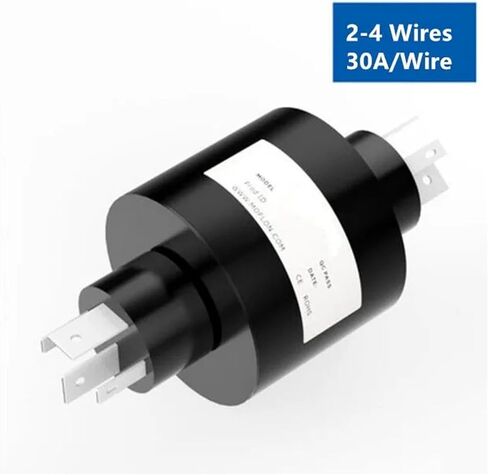 Replaceable Slip Ring A4H A3H A2H Plug-in 2-Wire 30A + 2-Wire 8A Collector Conductive Slip Ring Rotary Connector Inductor(2Wire 30A) in Saudi Arabia