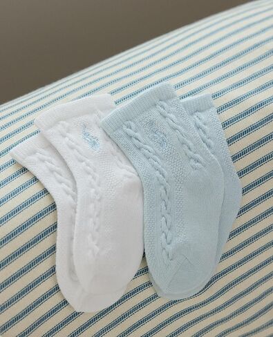 Polo Baby Tossed Bear Socks 3 Pair Pack, Soft Pink, 18-24 Months in Kuwait