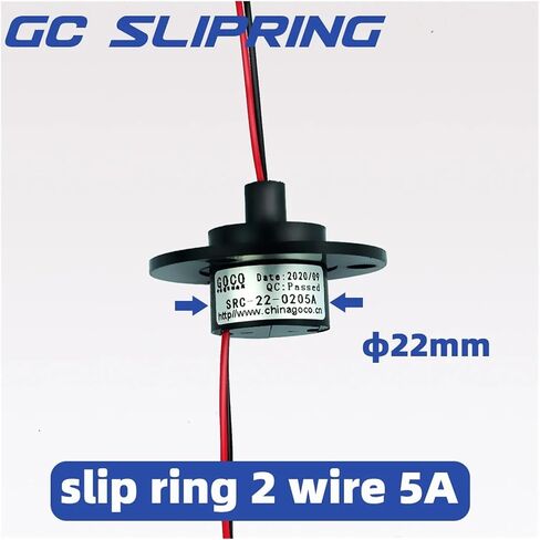 Slip Ring 2 Ring Current 5A awg22 Outer Diameter 22mm in Saudi Arabia