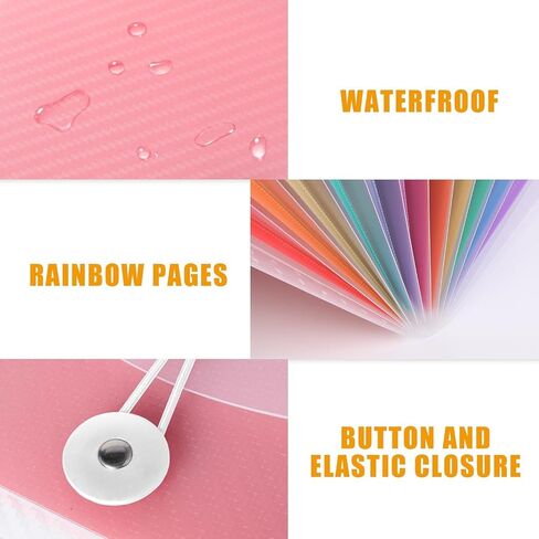 Nicecho Receipt Coupon Organizer, 13 Pockets Small Accordion File Organizer with Labels for Receipt Cards, Bill Business, Coupons Storage, 10.2X 5.1 Inches in Kuwait