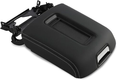 Pit66 Center Console Renrest Lid متوافق مع Chevy Tahoe/Suburban/GMC Yukon/Yukon XL 2015-2019 CONSOLE COVER ARMREST LID BROWN 0227083AA L0227083AA Black in Saudi Arabia
