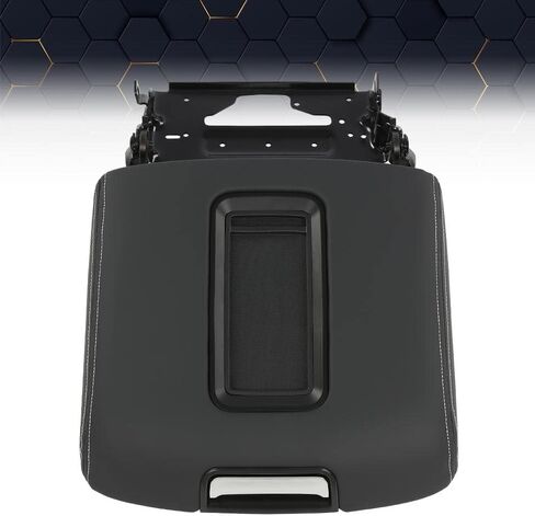 Pit66 Center Console Renrest Lid متوافق مع Chevy Tahoe/Suburban/GMC Yukon/Yukon XL 2015-2019 CONSOLE COVER ARMREST LID BROWN 0227083AA L0227083AA Black in Saudi Arabia