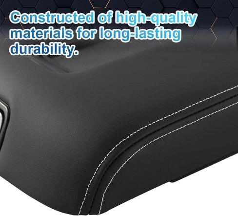 Pit66 Center Console Renrest Lid متوافق مع Chevy Tahoe/Suburban/GMC Yukon/Yukon XL 2015-2019 CONSOLE COVER ARMREST LID BROWN 0227083AA L0227083AA Black in Saudi Arabia