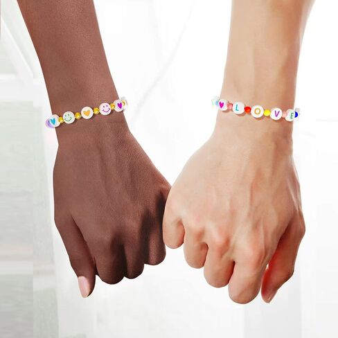 ARTDOT 1400 PCS Letter Beads, 28 Styles Friendship Bracelets Assorted Alphabet Beads Preppy Beads Jewelry Making Kit with Beads Case in Kuwait