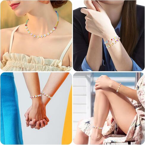 ARTDOT 1400 PCS Letter Beads, 28 Styles Friendship Bracelets Assorted Alphabet Beads Preppy Beads Jewelry Making Kit with Beads Case in Kuwait