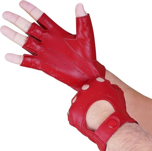 رجال القفازات القفازات للرجال من الجلد الدافئ/القفازات المفتوحة المفتوحة. in Kuwait