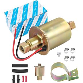 Universal Electric Fuel Pump E8012S Low Pressure 5-9 PSI 12V Inline Transfer Diesel Fuel Pump Replacement For Gasoline Diesel Carburetor Engine With Installation Kit 30 GPH 5/16 Inch P60430 FD0002 in Saudi Arabia