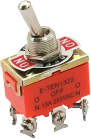 1PC SE-TEN1322 MICRO SWITCH 15A/250V 6 PIN CAP مقاومة للماء ON-OF-ON MINIATURE STOGGLE SWESTES ORVICE (E-TEN1322) in Saudi Arabia