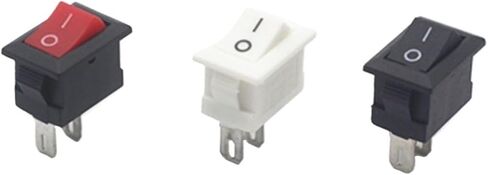 10pcs KCD11-101 3A/250V Small Black 10 * 15mm 2pin On/Off G130 Boat Rocker Switch Car Dashboard Truck (Black) in Saudi Arabia