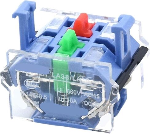 1PCS Silver Contact for Push Button Switch LA39 LA38 1NO1NC 2NO DIY Contact Accessories(2NO-Blue) in Saudi Arabia