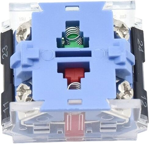 1PCS Silver Contact for Push Button Switch LA39 LA38 1NO1NC 2NO DIY Contact Accessories(2NO-Blue) in Saudi Arabia