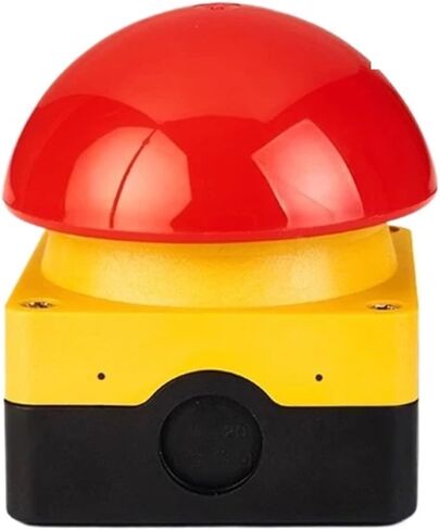 Pedal Switch IP67 Watproof Responder Switch AC/DC Emergency Stop Button Handle Foot Push Self Reset Locked(Self Reset Black,20 PCS_1NO-1NC) in Saudi Arabia
