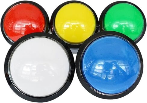 1PCS Game Accessories Button 60mm محدب دائرة كبيرة مع زر تبديل الزر Machine Game Game Reset in Saudi Arabia