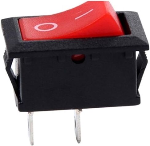 5PCS KCD1 Red Boat Car Rocker Switch On-Off 2Pin 3Pin 6A 220V 10A 125V Button 15 * 21mm(2Pin) in Saudi Arabia