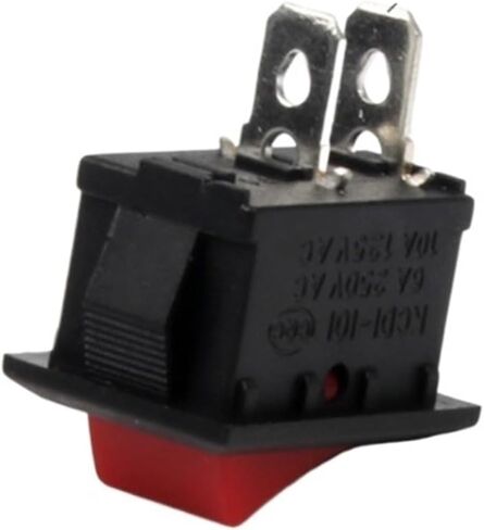 5PCS KCD1 Red Boat Car Rocker Switch On-Off 2Pin 3Pin 6A 220V 10A 125V Button 15 * 21mm(2Pin) in Saudi Arabia