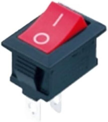 5PCS KCD1 Red Boat Car Rocker Switch On-Off 2Pin 3Pin 6A 220V 10A 125V Button 15 * 21mm(2Pin) in Saudi Arabia