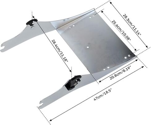 TCMT Trunk Mounting Rack + Docking Hardware Kit for Harley Razor Chopped King Tour Pak Touring Road King Road Glide Street Glide Electra Glide 1997-2008 in Saudi Arabia