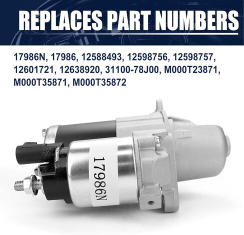 17986 استبدال بداية من 07-16 GMC Acadia ، 08-17 Buick Enclave Lacrosse ، Chevy Traverse Malibu Impala ، Cadillac SRX STS XTS ، Pontiac Saturn Suzuki 3.0L 3.6L V6 Engine 12645298 31100-78J00 in Saudi Arabia