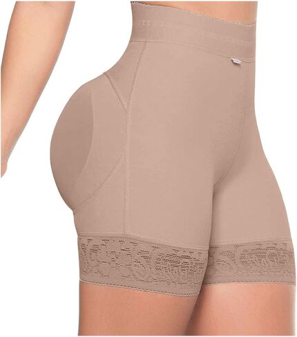 Fajas MeliBelt 5012 - SHORT - Womens POWERNET Body Shaper COLOMBIANA (S, COCOA) in Saudi Arabia