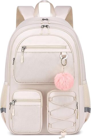 School Backpack for Teen Girls, Cute College Back Pack for Women, Kids Backpack for Girls, Middle Students School BookBag, 15.6 Inch Laptop Bag Travel Back Pack, Black in Kuwait