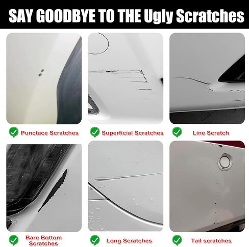 Car Touch Up Paint(White Diamond(W85)) for Mitsubishi, Car Paint Scratch Repair Kit, Quick & Easy Solution to Repair, 2 in 1 Scratch Remover Pen with 2PCS Disposable Micro Applicators in Kuwait