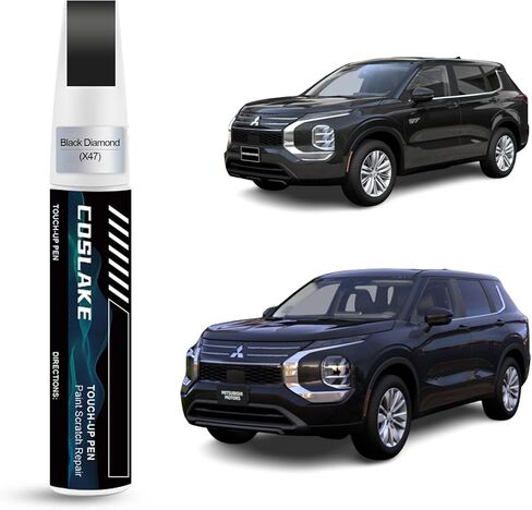 Car Touch Up Paint(White Diamond(W85)) for Mitsubishi, Car Paint Scratch Repair Kit, Quick & Easy Solution to Repair, 2 in 1 Scratch Remover Pen with 2PCS Disposable Micro Applicators in Kuwait