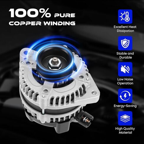 استبدال المولد بديل جديد ل Honda Odyssey 2011-2013 3.5L ، لـ Honda Pilot 2012-2015 3.5L ، لـ Honda Ridgeline 2012-2014 3.5L ، المولدات البديلة للسيارات لـ 104210-1240 9764219-124 in Saudi Arabia