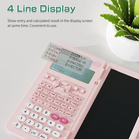 NEWYES 991ES Scientific Calculator with LCD Writing Tablet, 417 Function Solar Energy Science Calculators Notepad, Professional Foldable Calculators for Students School College in Kuwait