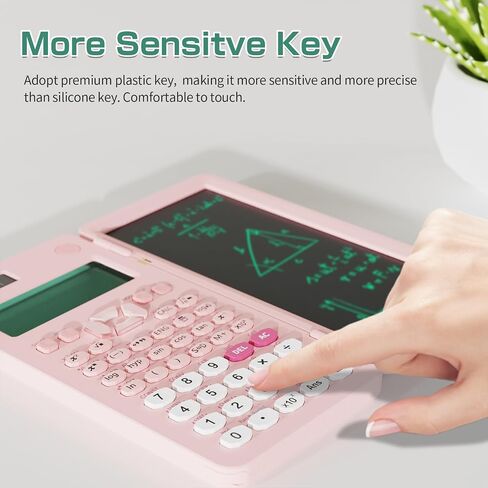 NEWYES 991ES Scientific Calculator with LCD Writing Tablet, 417 Function Solar Energy Science Calculators Notepad, Professional Foldable Calculators for Students School College in Kuwait