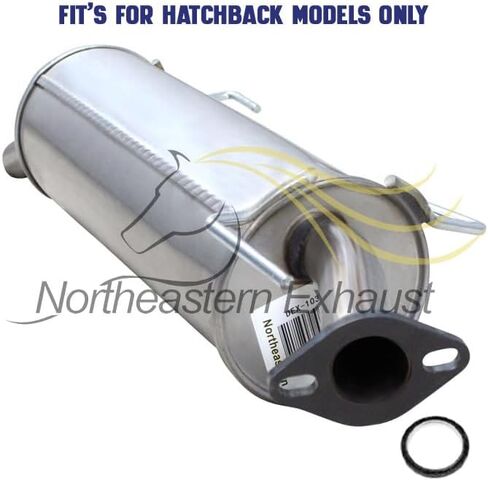 العادم الشمالي الشرقي | مرنان من الفولاذ المقاوم للصدأ و Kuffler System System Kit متوافق مع Nissan Versa 2007-2012 Hatchback1.8l | حشية مجانية ، مشبك ، مجموعة الترباس الربيع ، ومسامير ومكسرات in Saudi Arabia