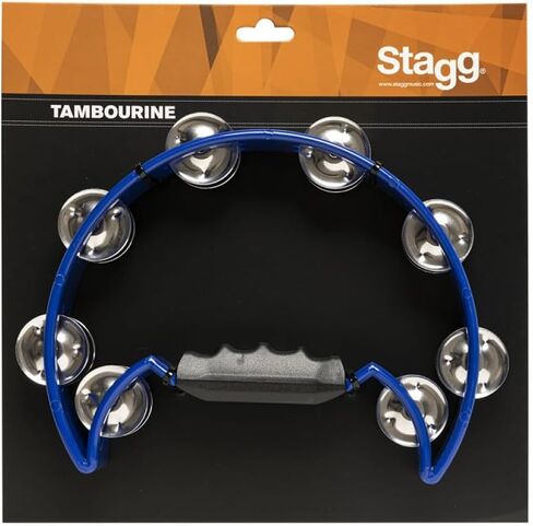 Stagg TAB-2 RD Plastic Cutaway Tambourine with 16 Jingles, Red, inch in Saudi Arabia