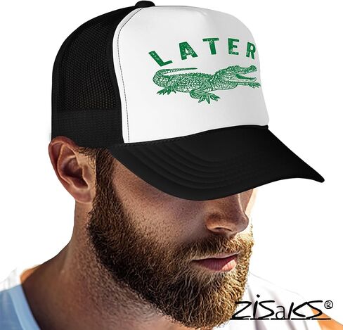 Trendy Funny Trucker Hats for Summer - Vintage Lake Life & Later Gator Hat Designs - Funny Baseball Cap in Saudi Arabia