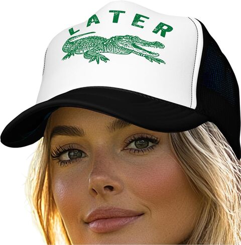 Trendy Funny Trucker Hats for Summer - Vintage Lake Life & Later Gator Hat Designs - Funny Baseball Cap in Saudi Arabia