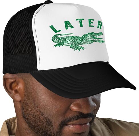 Trendy Funny Trucker Hats for Summer - Vintage Lake Life & Later Gator Hat Designs - Funny Baseball Cap in Saudi Arabia