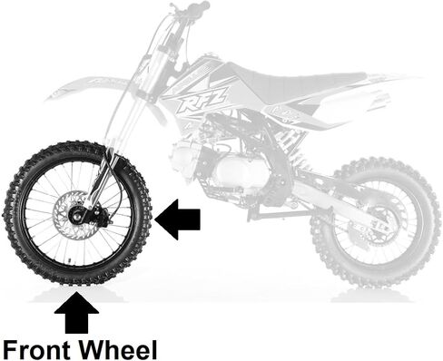 Redcap 14 "1.4x14 تجميع الحافة الأمامية لفرامل القرص Apollo SSR Taotao 50cc - 125cc XR CRF Pit Pike مع محاور 12 مم in Saudi Arabia