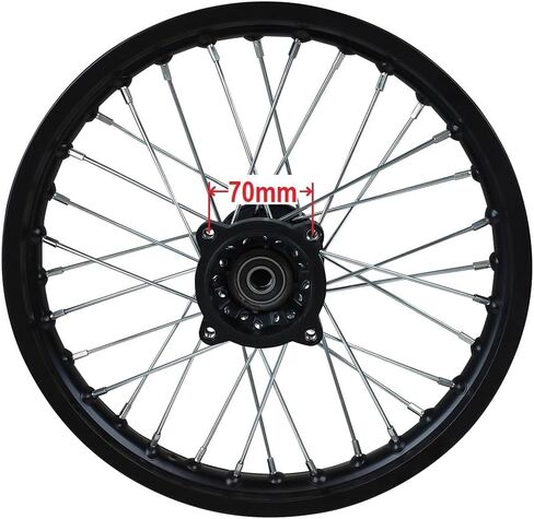 Redcap 14 "1.4x14 تجميع الحافة الأمامية لفرامل القرص Apollo SSR Taotao 50cc - 125cc XR CRF Pit Pike مع محاور 12 مم in Saudi Arabia