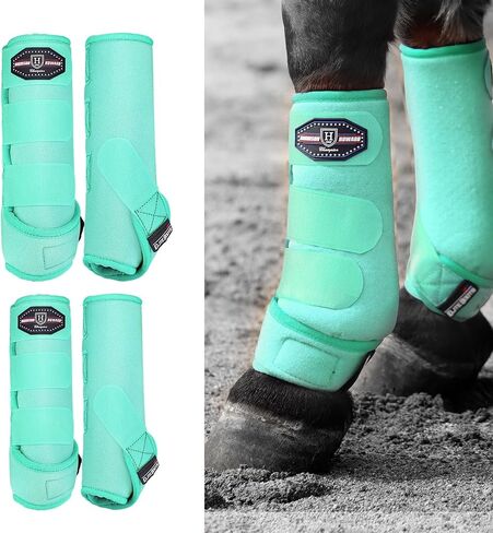 Harrison Howard 4-Pack Horse Sport Boots, Protective Horse Boots in Kuwait