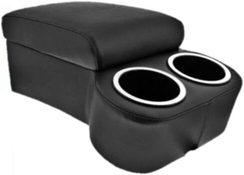 Black BC Fits Bench Seat Console with Drink Holders Musclecar Hotrod,Ships from USA in Saudi Arabia
