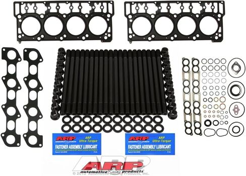 03-06 Ford Powerstroke 6.0L Diesel ARP Head Stud Kit & OEM Style 18MM Head Gaskets & Intake Manifold Installation Kit & Exhaust Gaskets Kit - Bundle (18MM) in Saudi Arabia