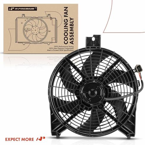 A-Premium Right A/C Contenser Fan Assombly متوافقة مع نماذج Nissan & Infiniti المختارة-Titan 2004-2006 ، Armada 2005-2006 ، Pathfinder Armada 2004 ، QX56 2004-2006-استبدال# 921207S000 in Saudi Arabia