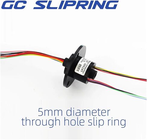 Slip Ring Collector Ring Conductive Ring Carbon Brush Carbon Brush Through Hole 5mm12 Wire 2A in Saudi Arabia